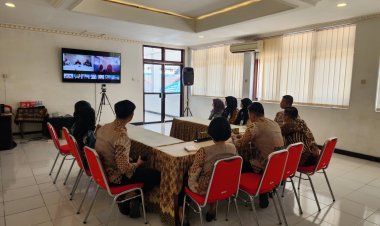 Komitmen Adaptif, Rutan Kelas I Surakarta Ikuti Zoom Diskusi Implementasi Pemberlakuan KUHP dan KUHAP